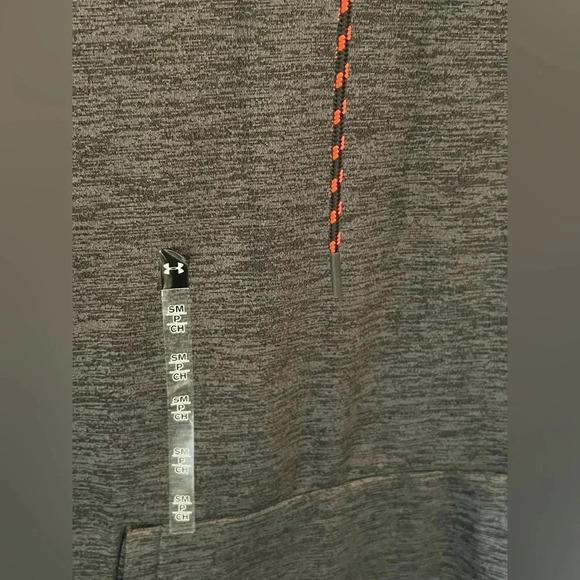 Men Under Armour Sweater Men Size Small Long Sleeve Black Loose Fit Hooded New - Picture 3 of 7